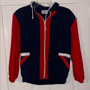 Vtg 80’s Alfred Dunner Women’s ColorBlock TRACK SUIT Windbreaker Jacket Large 12